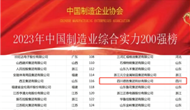 四川2026世界杯（中国区）官方中文网站-Officia
钒钛有限公司位列综合实力200强第116位